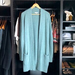 Vince Open-front Cardigan- Teal